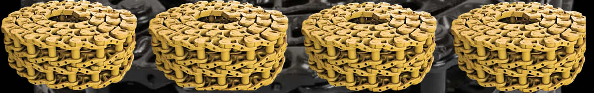 Excavator metal chains collection