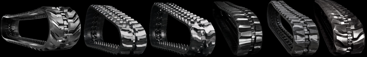 Excavator rubber track collection