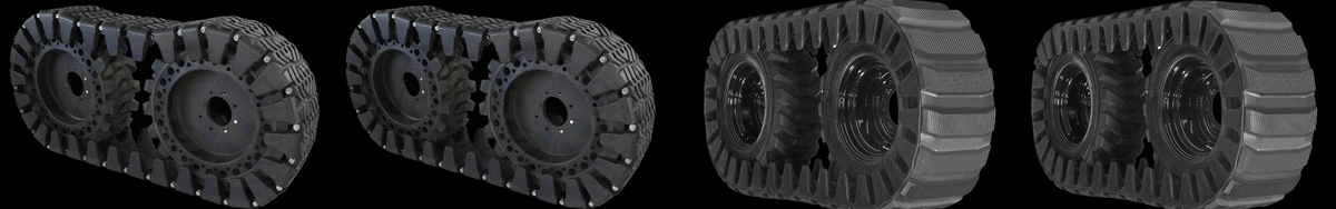 Rubber over the tires tracks (OTT) collection