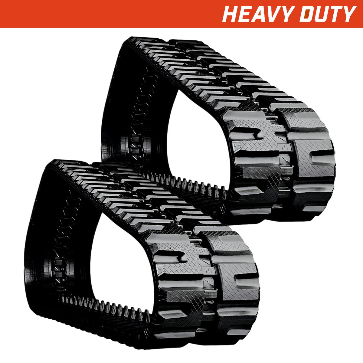 Set of 2 450x86x53 heavy-duty CTL rubber tracks C tread pattern