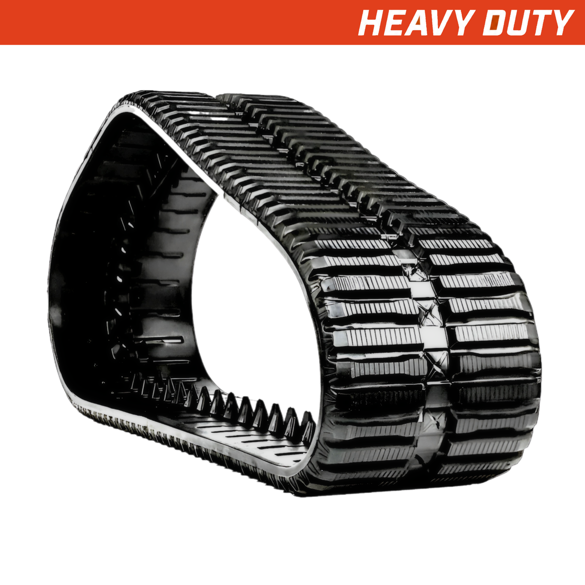 400x86x52 heavy-duty CTL rubber tracks multi-bar tread pattern, one track