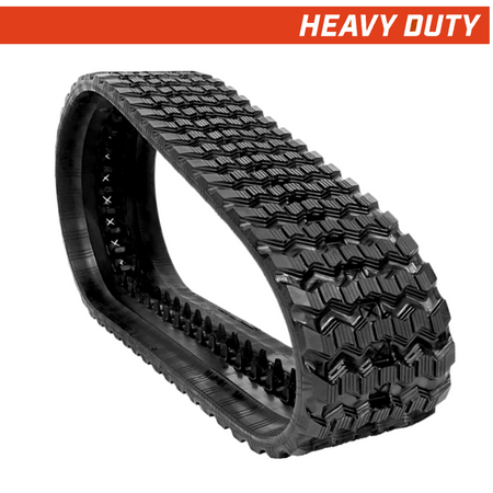 450x86x56 heavy-duty CTL rubber tracks zig-zag tread pattern, one track
