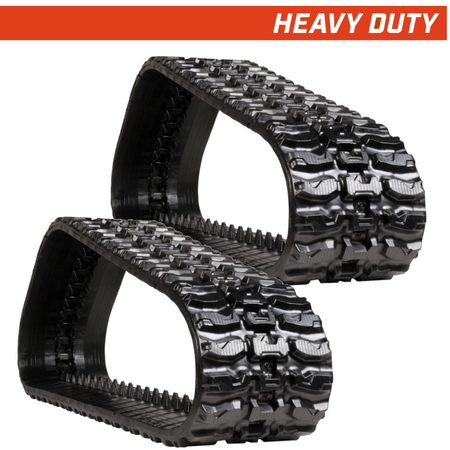 Set of 2 400x86x53 heavy-duty CTL rubber tracks XT tread pattern