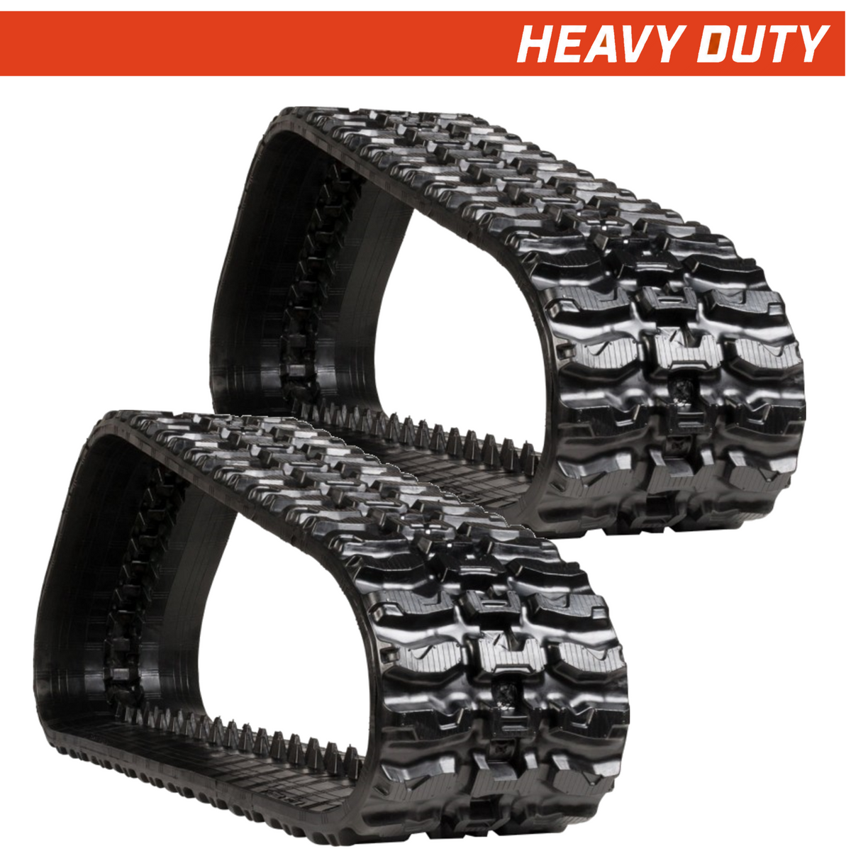 Set of 2 450x86x55 heavy duty CTL rubber tracks XT tread pattern