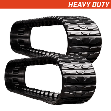 Set of 2 250x88x28 heavy-duty toro-dingo rubber tracks, multi-bar tread pattern