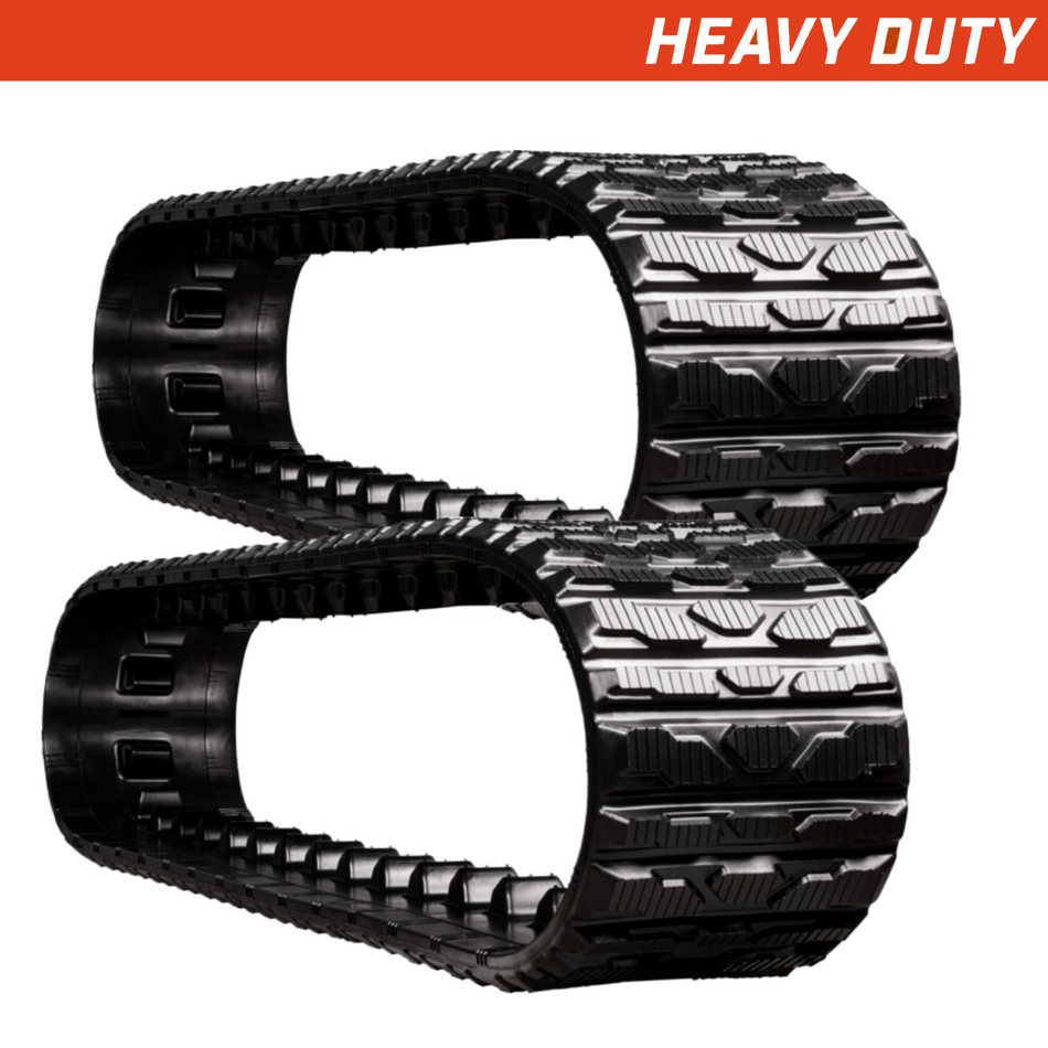 Set of 2 250x88x28 heavy-duty toro-dingo rubber tracks, multi-bar tread pattern