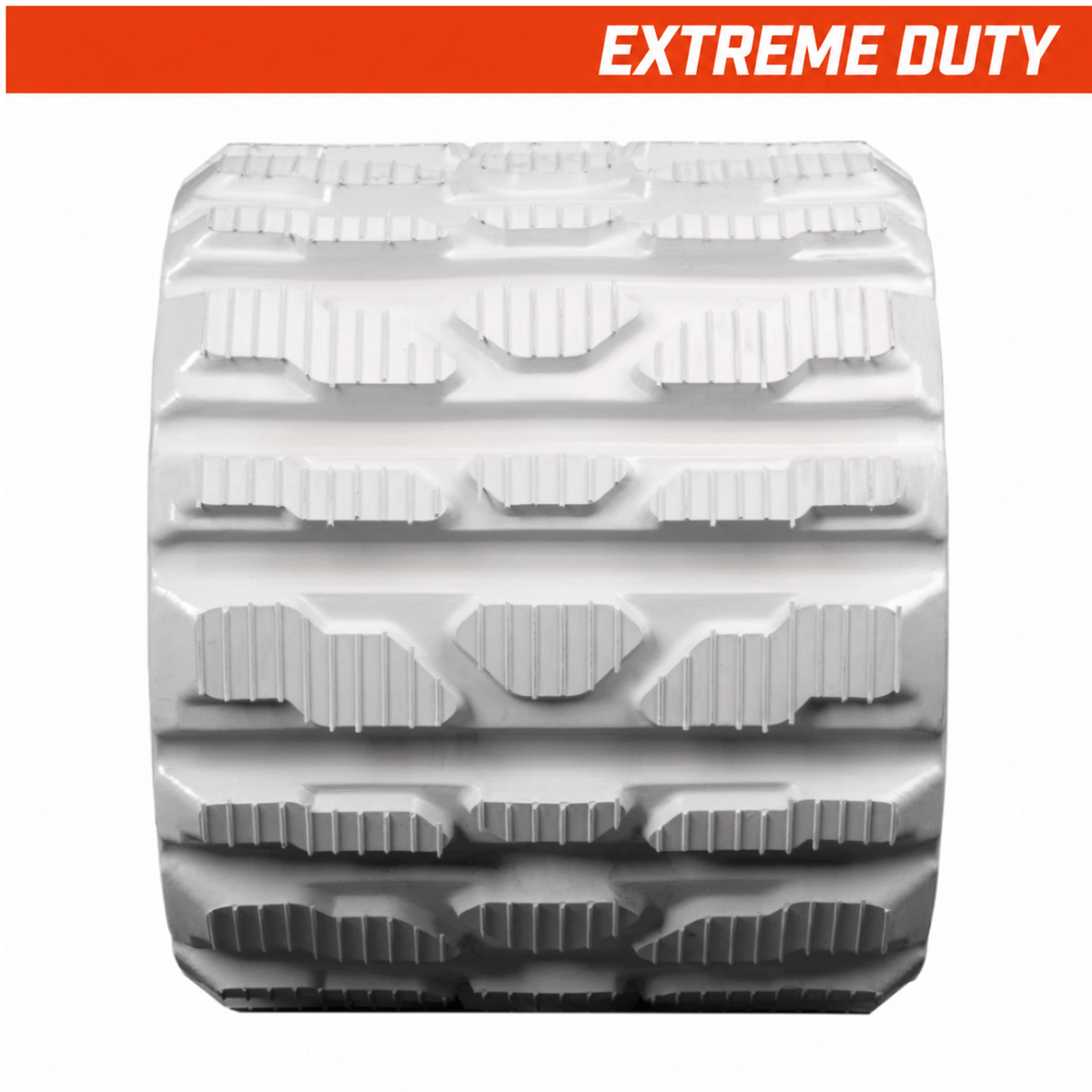 150x88x28 extreme-duty mini-excavator rubber track, multi-bar tread pattern