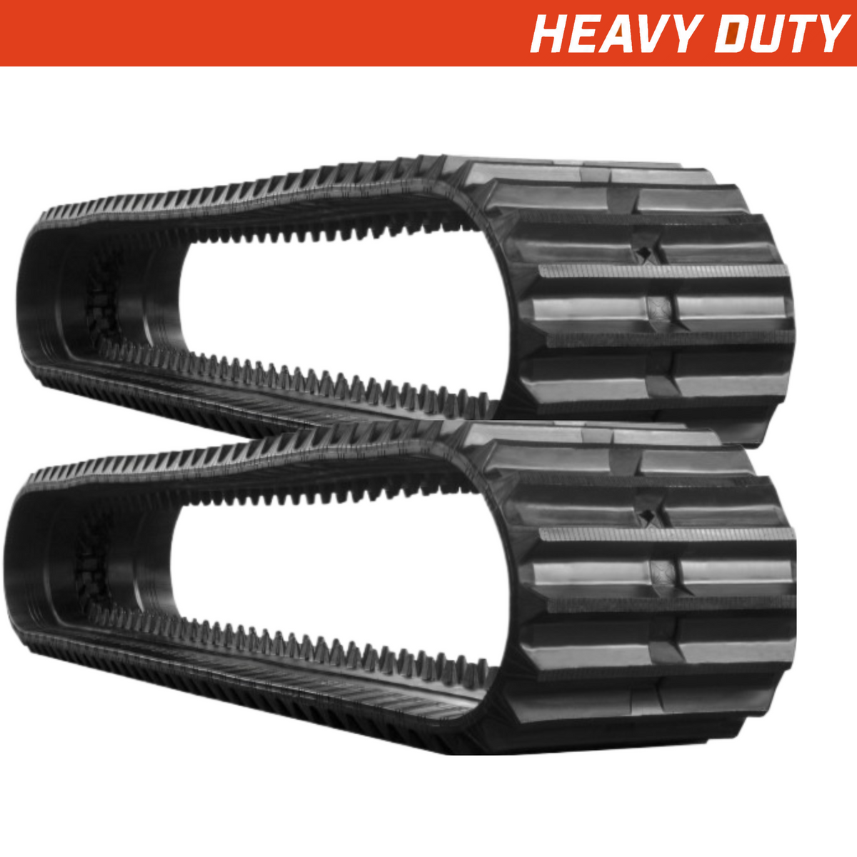 Set of 2 600x100x80 heavy-duty crawler dumper rubber tracks,straight-bar tread pattern