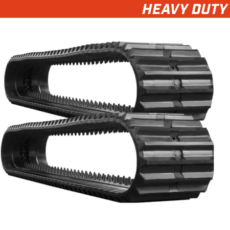 Set of 2 700x100x80 heavy-duty crawler dumper rubber tracks,straight-bar tread pattern