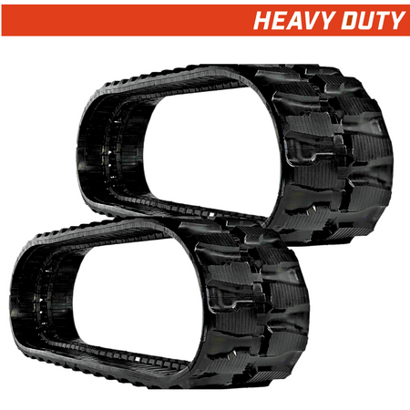 Set of 2 200x48x66 heavy-duty mini excavator rubber tracks