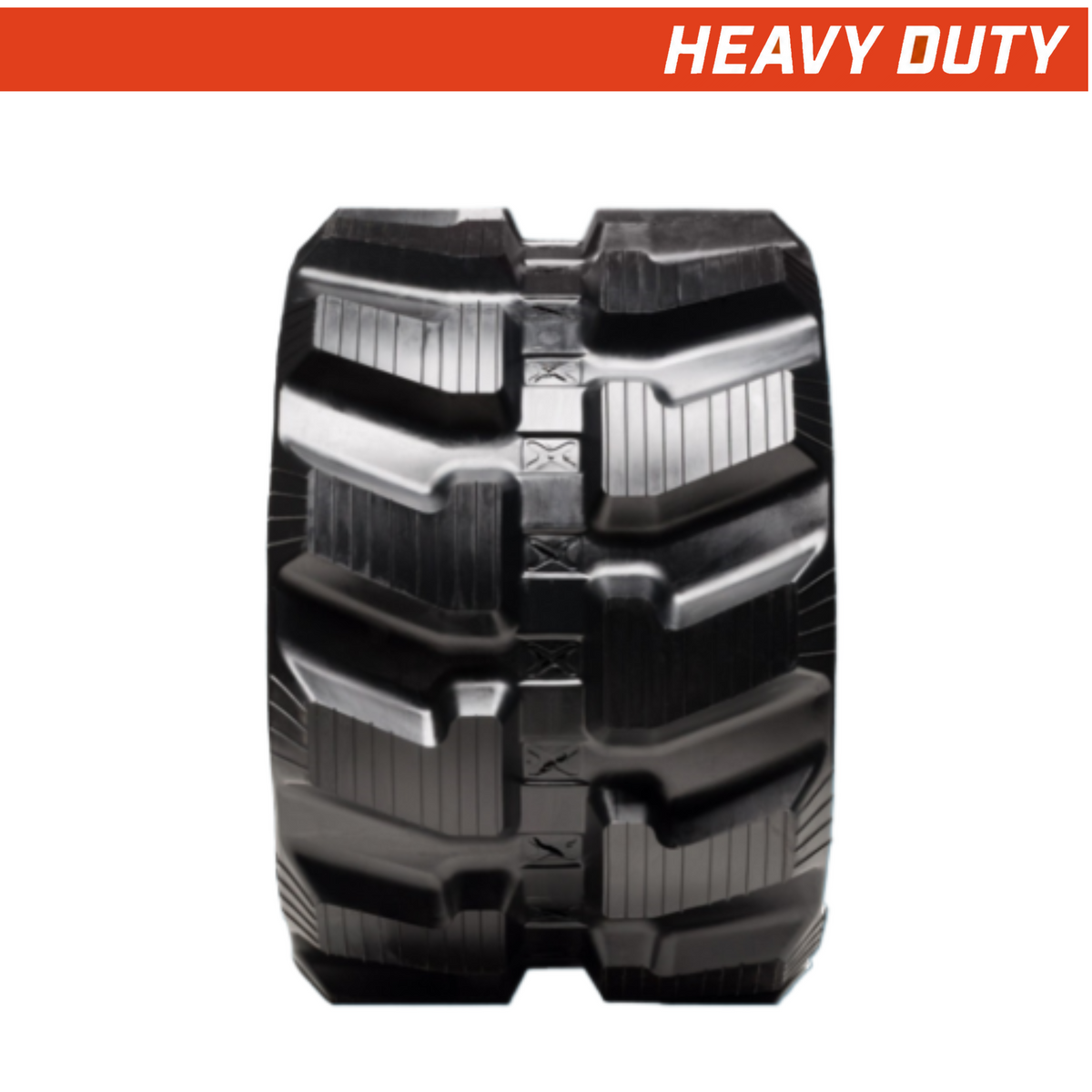 350x52.5x86 heavy-duty mini excavator rubber tracks, directional-block tread pattern