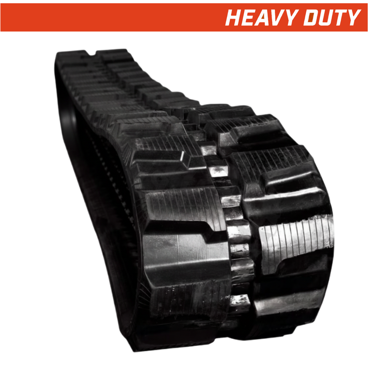 400x72.5x70 heavy-duty mini excavator rubber tracks, directional tread pattern