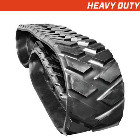 460x225x36 heavy-duty mini-excavator rubber tracks, directional paver tread pattern